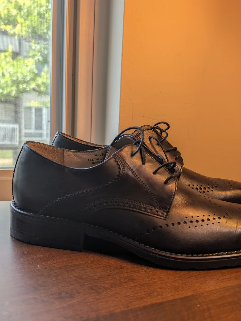 Cole Haan polished black